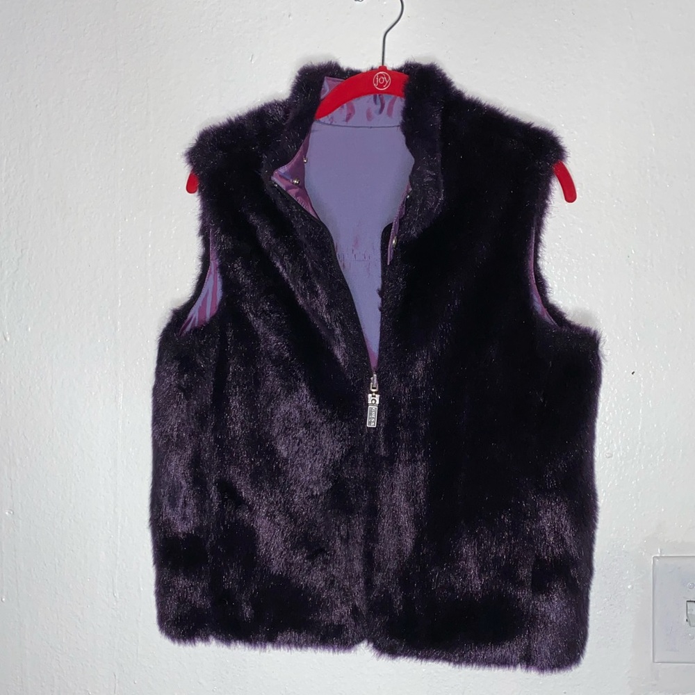 Fuzzy Guess Jeans Vest